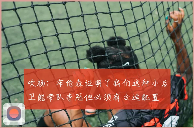 吹杨：布伦森证明了我们这种小后卫能带队夺冠但必须有合适配置